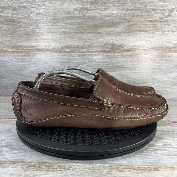 Clarks Men's Markman Way Brown Leather Driving Loafers Size 11 M - Picture 3 of 9